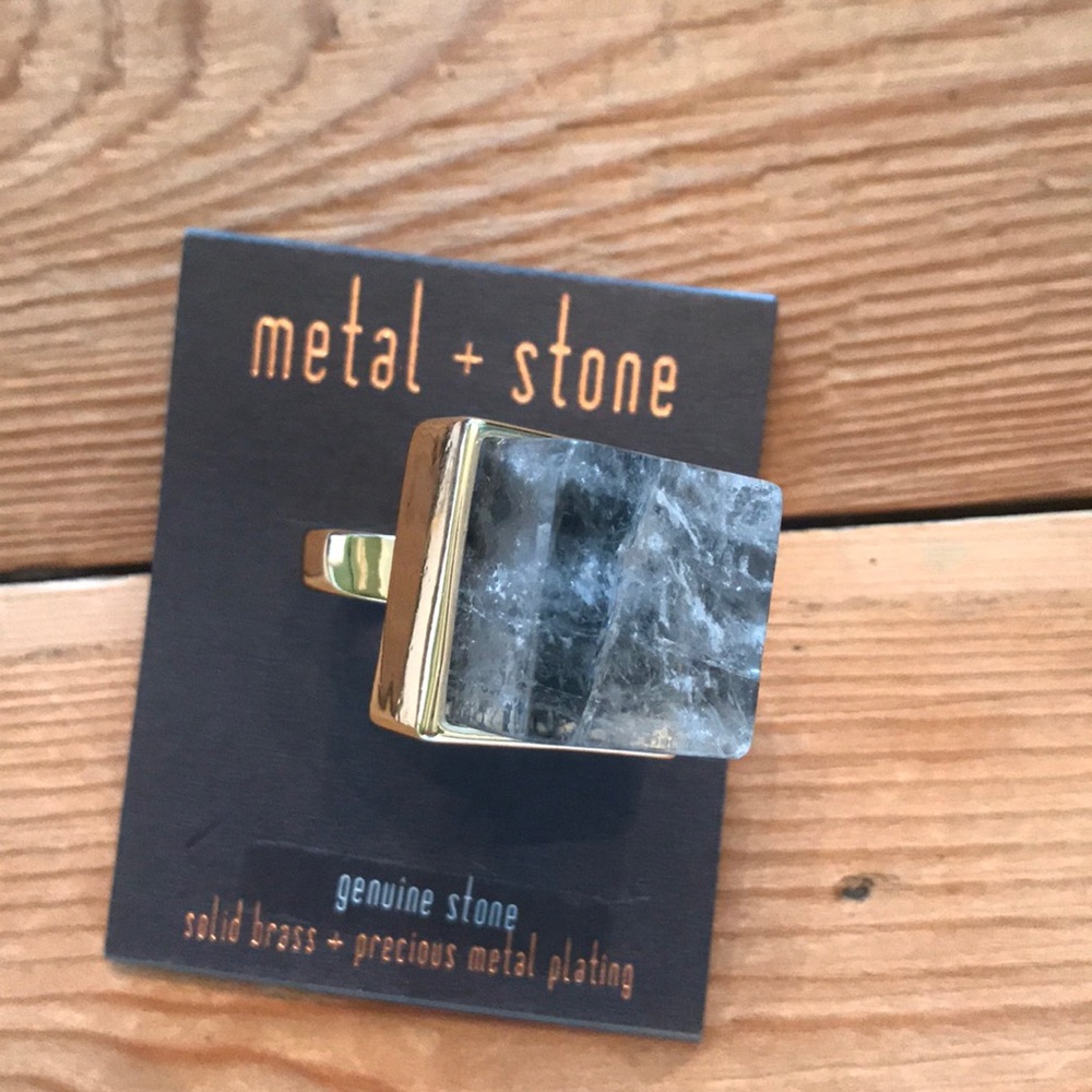 Metal and Stone Ring
